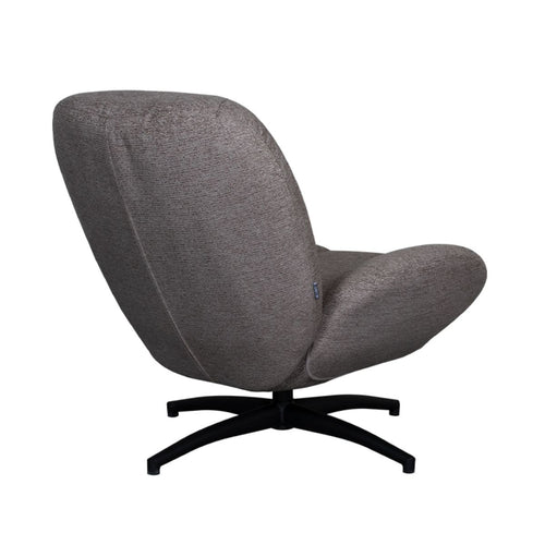 LABEL51 Fauteuil Clayton - Taupe Stof - Draaibaar