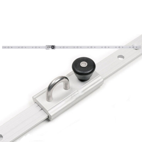 Platinum rails met oog 1 meter