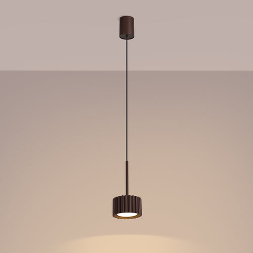 Sollux Lighting Hanglamp AURA 1 bruin Gx53 - 10x10x125cm
