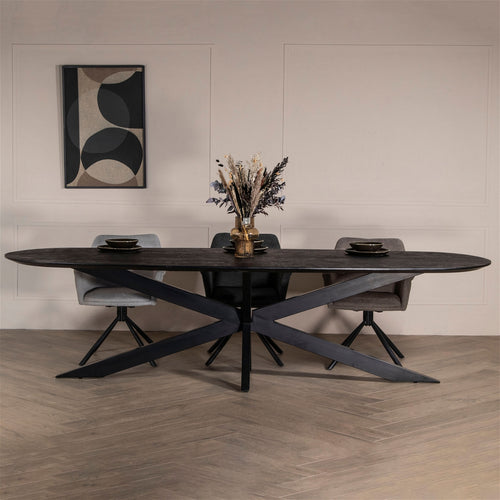 Giga Meubel Eettafel Diamond - Ovaal - Mangohout - 300cm - vtwonen shop