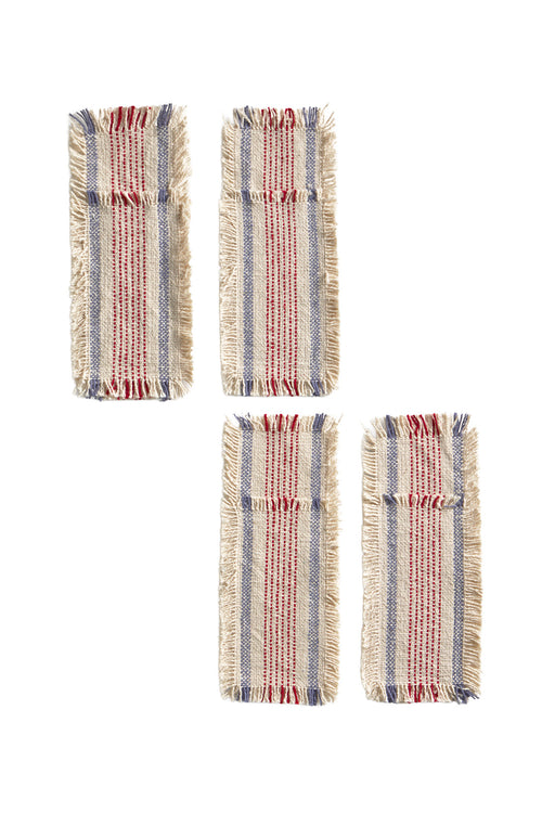 Calma House Bestekhoes (set van 4 stuks) Born - Blauw - 21x8