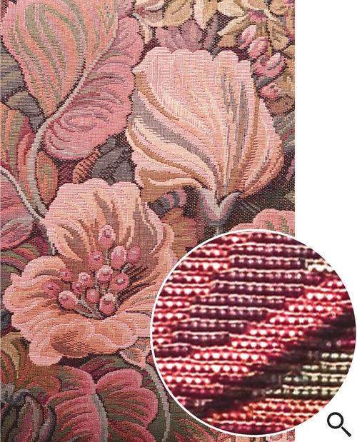 ESTAhome fotobehang geborduurd bloemmotief roze - 186 x 279 cm - 159509 - vtwonen shop