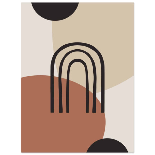 Artfulprints  Boho - Natural arches   poster 30x40 cm - vtwonen shop