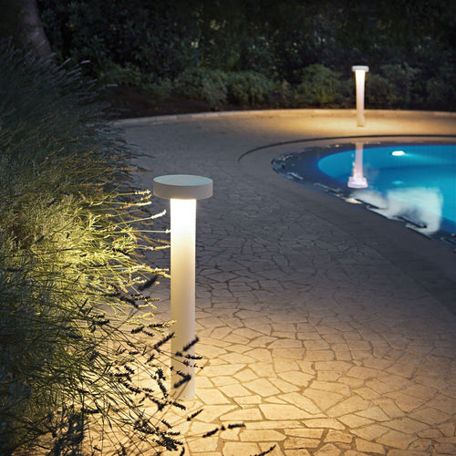 Ideal Lux Tesla - 4 Lichts Tuinpaal Wit IP44