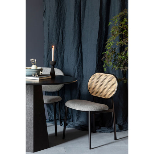 Zuiver Spike Eetkamerstoel Naturel Rotan/ Grijs - vtwonen shop