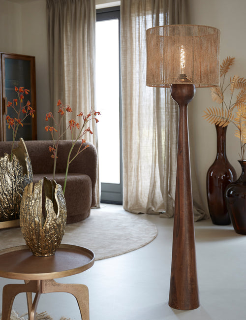 Light & Living lampenkap TOSSA - Ø40x30cm - bruin