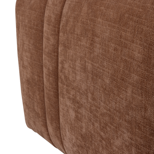 WOOOD hocker Omaire - Chenille - Roestbruin