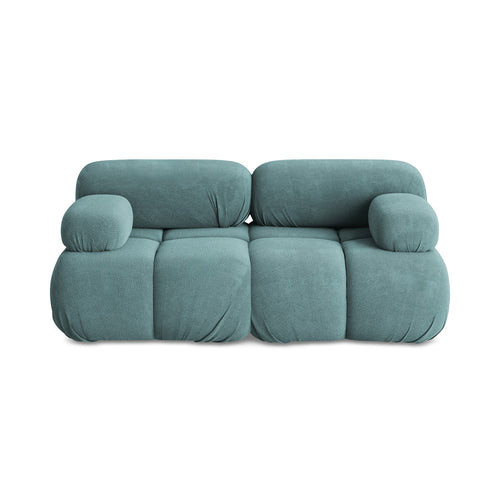 LaMiaSofa Tweezits modulaire bank Sanremo - chenille stof - jeans - 190x96x70