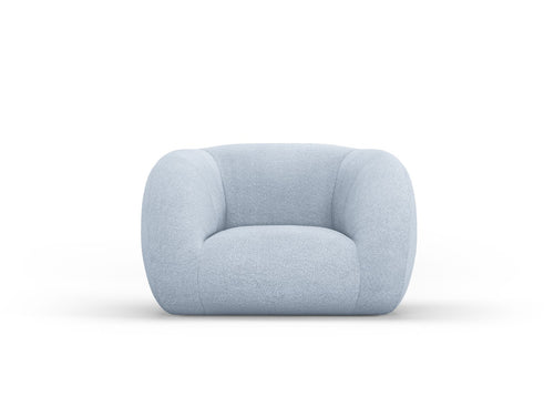 Cosmopolitan Design Fauteuil Essen boucle, lichtblauw - 95x130x86cm