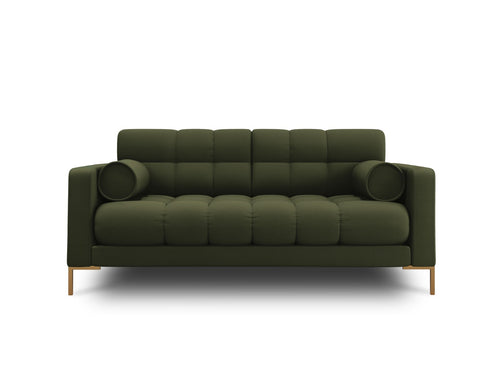 Cosmopolitan Design Bank Bali 2-zits, structurele stof, groente - 96x152x75cm