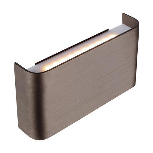 Atmooz wandlamp Aleki - geborsteld brons - 16 x 3,5 x H 9 cm - geïntegreerde led