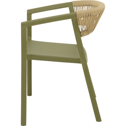 Lesli Living bistrostoel Terrasa - groen - 56x55x74,5cm