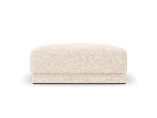 Micadoni Poef Miley chenille, lichtbeige - 90x90x40cm