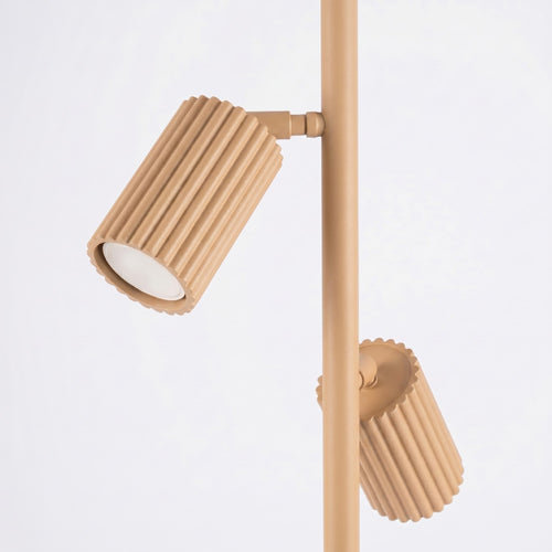 Sollux Lighting Vloerlamp KARBON 3 goud - 30x30x155cm