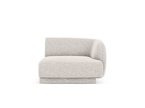 Micadoni rechter module Miley chenille lichtgrijs - 90x90x70cm