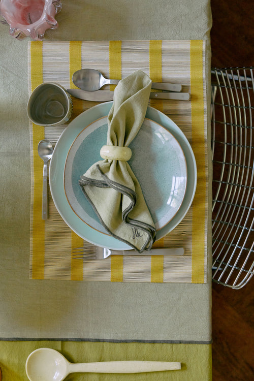 HKLIVING Ease servetten – set van 2 – dune – 50x50cm - vtwonen shop