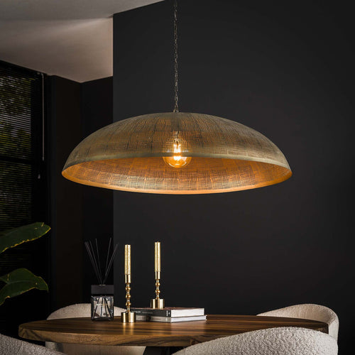 Giga Meubel Hanglamp Cosmic - Brons Antiek - 1-Lichts - Ø90x150cm