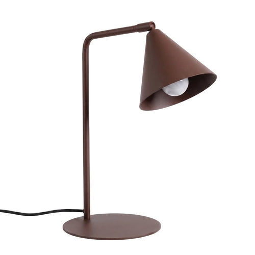Sollux Lighting Tafellamp NOX bruin - 18x18x35cm