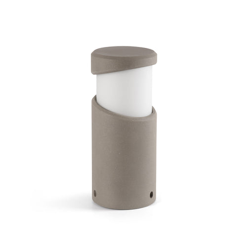 Faro Block Blokvormige buitenlamp op sokkel, zandkleur, E27, IP65