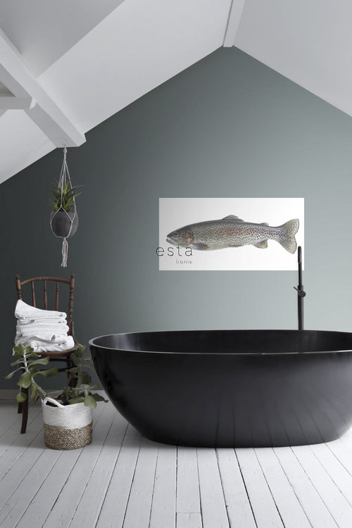 ESTAhome muursticker vis warm grijs en zalm roze - 97 x 48.5 cm - 159041 - vtwonen shop