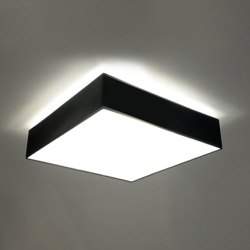 Sollux Lighting Plafondlamp HORUS 45 zwart - 45x45x11cm