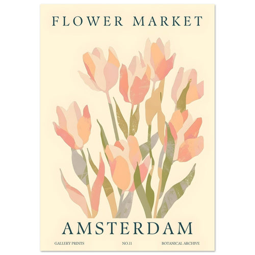 Artfulprints  Flower market - Amsterdam III   poster A4 21x29.7 cm - vtwonen shop