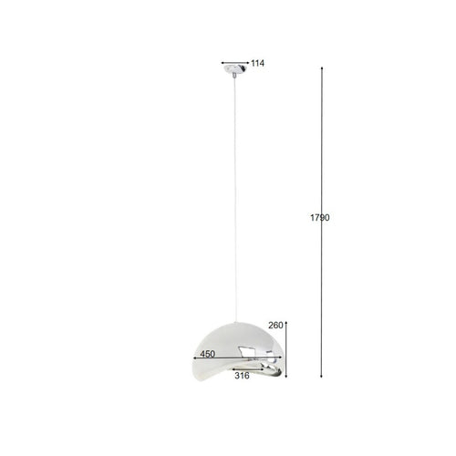 Kare Design Hanglamp Cloud Beam 45cm silver