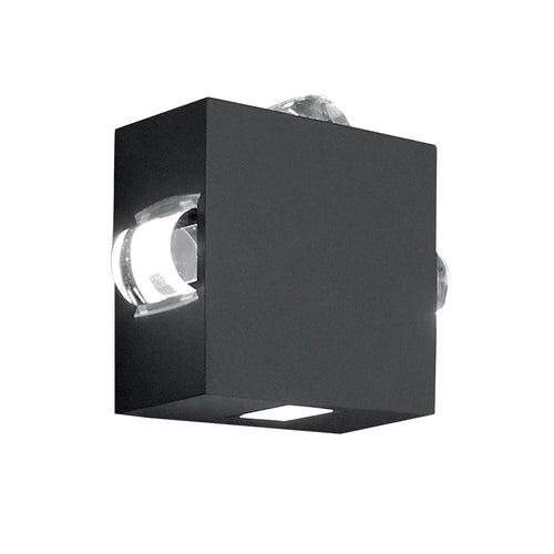 Elstead Agner - LED 4 Lichts Buiten Wandlamp Grafiet IP54
