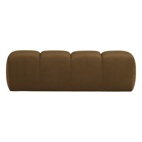 WOOOD eetbank 164 cm Mojo - Velvet - Honinggeel - 49x164x45