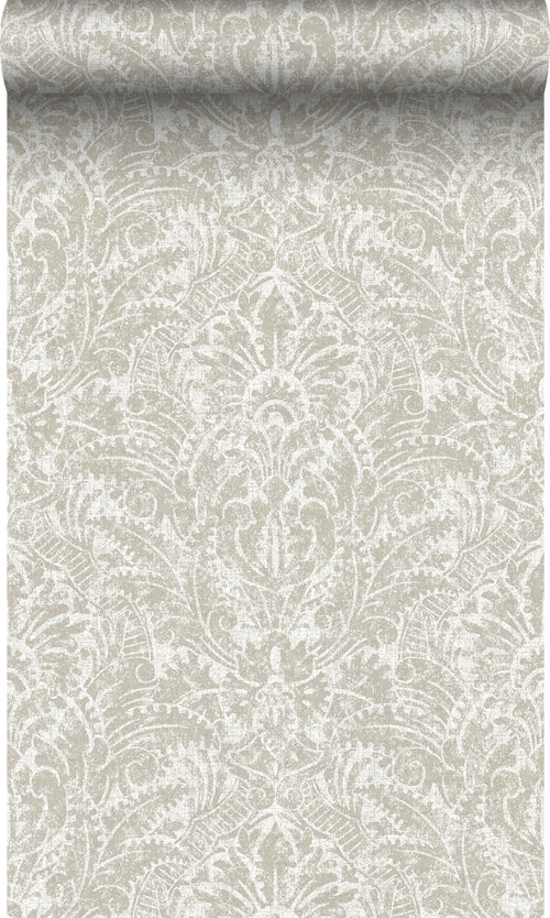 Origin Wallcoverings behang ornamenten donker beige - 53 cm x 10,05 m - 347308 - vtwonen shop