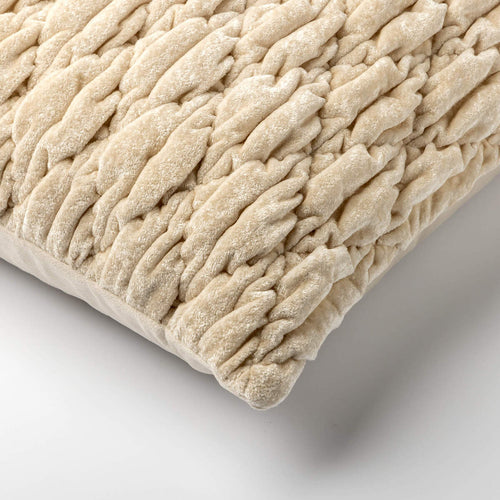 ZION - sierkussen 45x45 cm - organisch - Tofu - beige