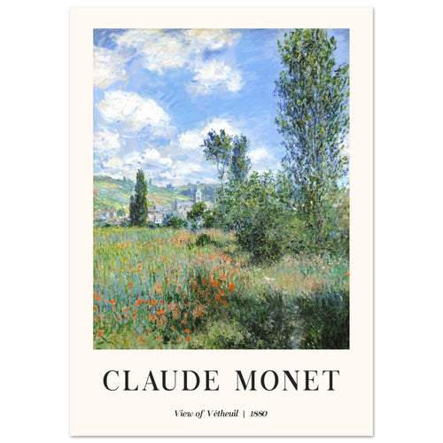 Artfulprints  Claude Monet - View of Vétheuil II   poster A4 21x29.7 cm - vtwonen shop
