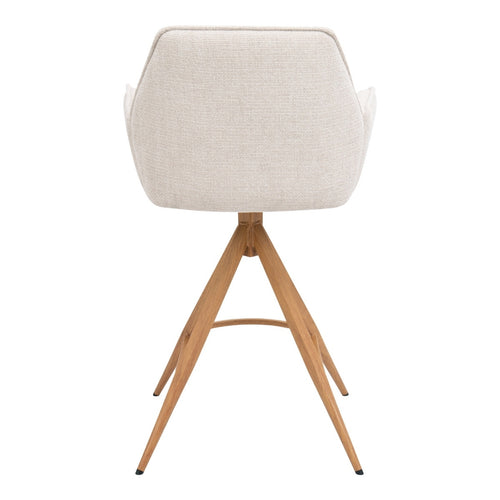 Giga Meubel Barstoel Noa Draaibaar - Beige/Naturel - Set van 2 - vtwonen shop