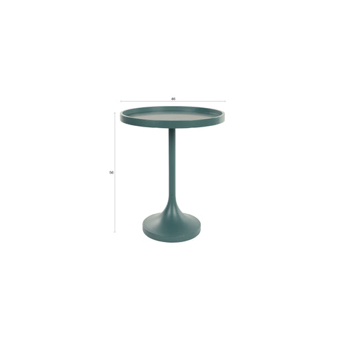 Zuiver Jason Bijzettafel Rond 46 cm Blauw - vtwonen shop