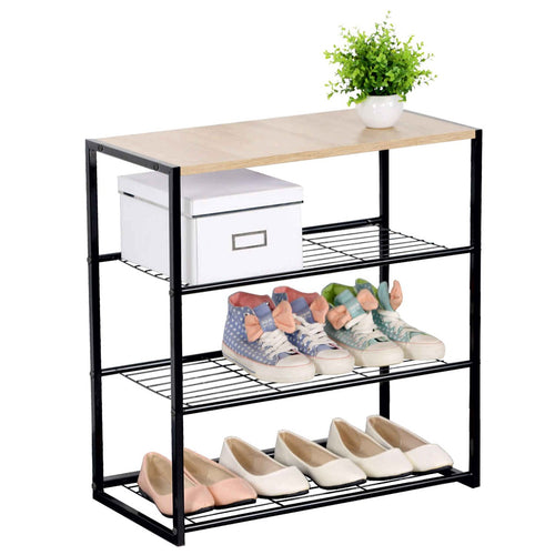 Calicosy - Stalen schoenenrek met 4 niveaus Lexie - 30x63x63 cm