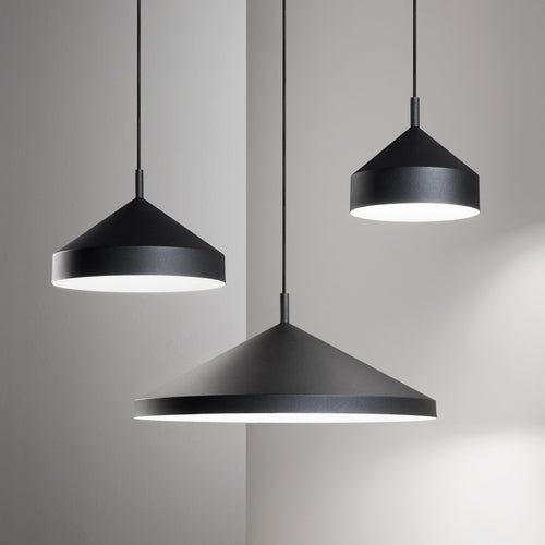 Ideal Lux YURTA Dome Hanglamp Plafondlamp Zwart 50cm