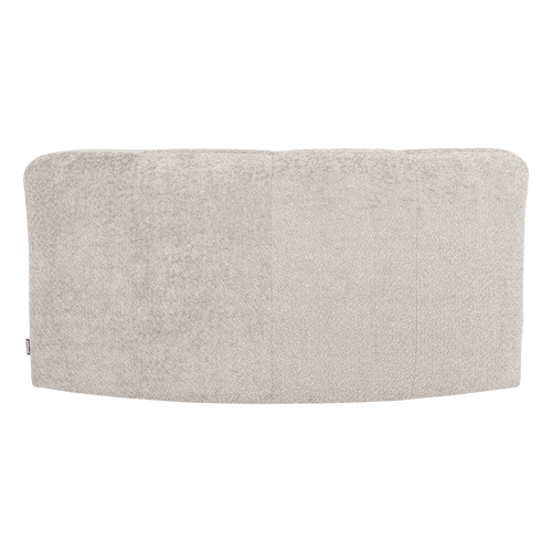 WOOOD hoekelement rond Mojo Base - Wollig - Ecru - 74x110x110