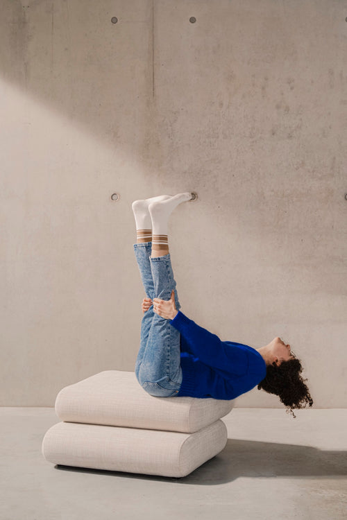 noo.ma TASO Poef - Coast Beige - vtwonen shop