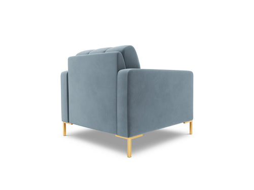 Cosmopolitan Design Fauteuil Bali flueel, lichtblauw - 96x87x75cm