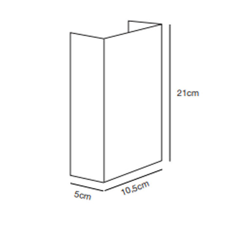 Nordlux Fold Wandlamp Buiten L | LED | 3000K | IP54 | Verzinkt | Seaside