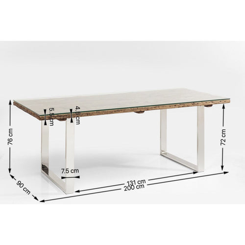 Kare Design Eettafel Rustico 200x90cm