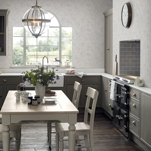 Laura Ashley Vliesbehang - Oriental Garden Pearlescent White - 10mx52cm - vtwonen shop