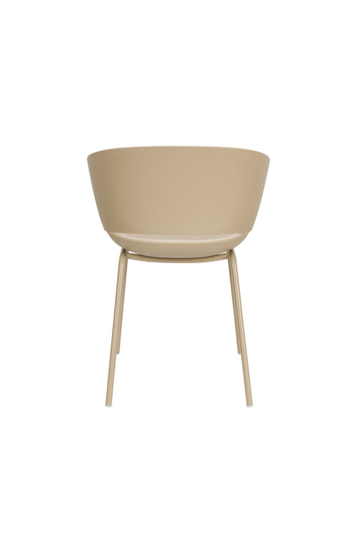 Housecraft Living Jessica Eetkamerstoelen met armleuning Beige - Set van 4 - vtwonen shop