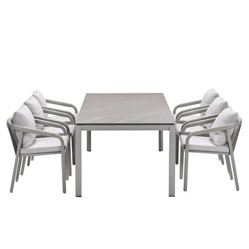 Garden Impressions tuinset Tarera - Skala - taupe - 230x100 cm - 7-delig