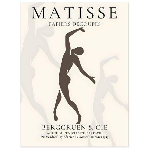 Artfulprints  Matisse – Dancing silhouettes   poster 30x40 cm - vtwonen shop