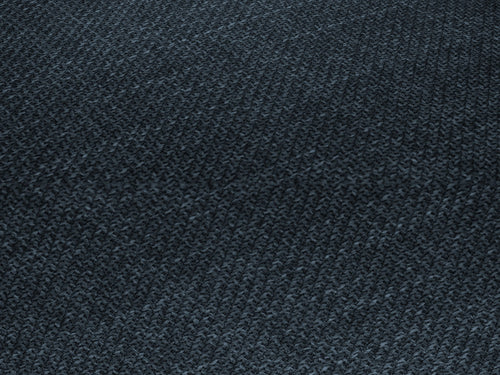 Micadoni - Rechter hoekbank "Ruby" 4 zitplaatsen, structurele stof, marineblauw - 180x273x69cm
