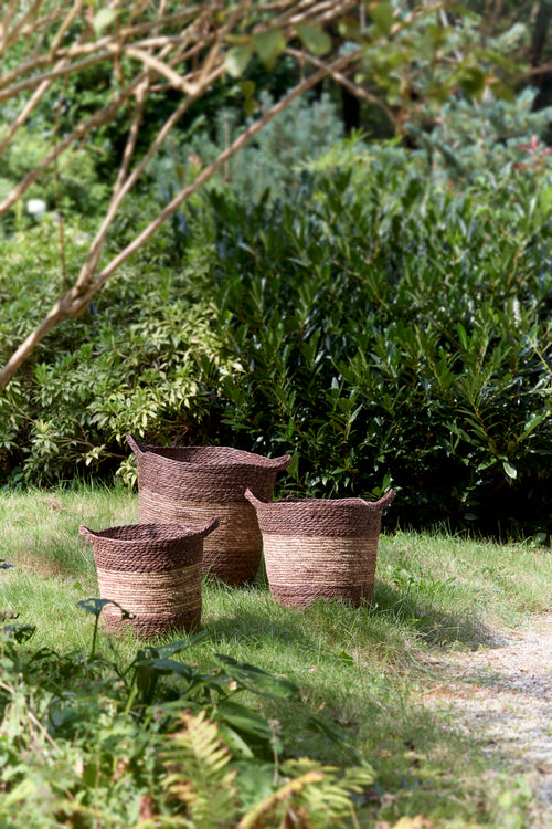 Light & Living mand KILKEE - Ø40x40cm - bruin - Set van 3