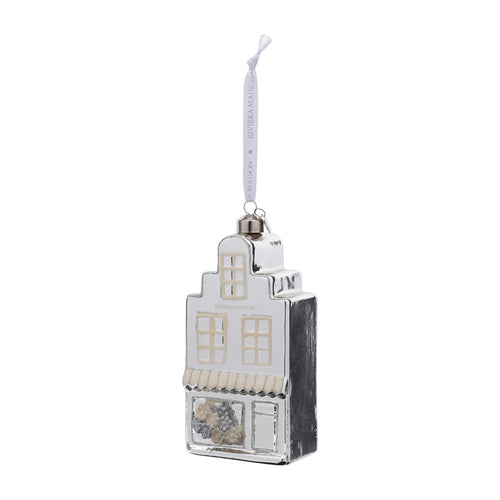 Rivièra Maison RM Limited Flower House Ornament - Glas - Zilver - vtwonen shop