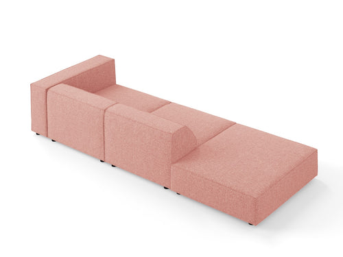 Cosmopolitan Design linker bank Arendal 4-zits, chenille, roze - 102x262x70cm