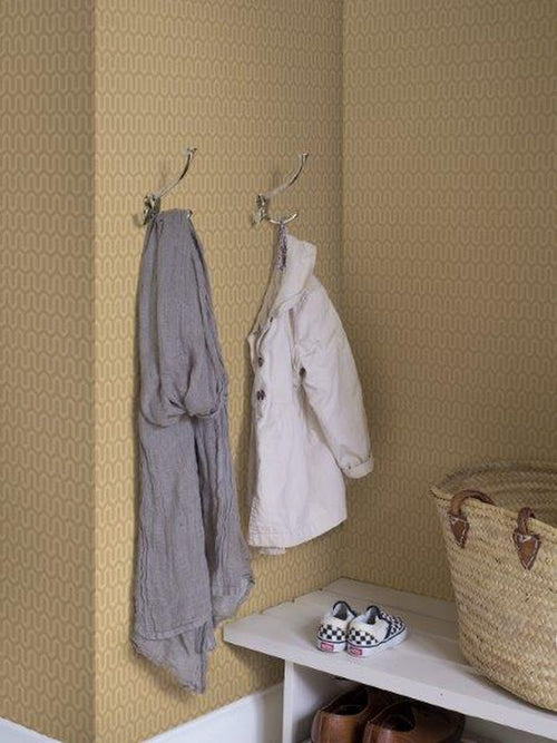 Borastapeter behang geometrische vormen geel - 53 cm x 10.05 m - 660759 - vtwonen shop